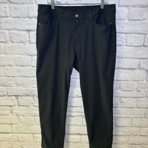 Lululemon ABC Pants Men Size 36 Classic Fit 5 Pocket Warpstreme Trousers Black